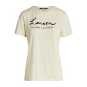 Witte T-shirts en Polos voor Dames Ralph Lauren , White , Dames
