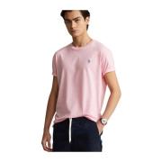 Custom Slim Roze Heren T-shirt Ralph Lauren , Pink , Heren