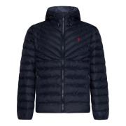 Stijlvolle Blauwe Gewatteerde Jas voor Heren Ralph Lauren , Black , He...