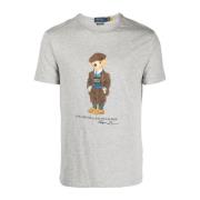Katoenen Casual T-shirt voor Heren Ralph Lauren , Gray , Heren