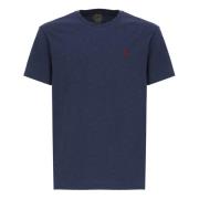 Navy Blue Katoenen T-Shirt voor Heren Ralph Lauren , Blue , Heren