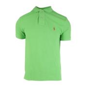 Kiwi Lime Mesh Gebreid Poloshirt Ralph Lauren , Green , Heren