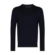 Navy Katoenen Trui Ralph Lauren , Blue , Heren