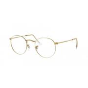 Rx3447V Round Metal Bril Ray-Ban , Yellow , Unisex