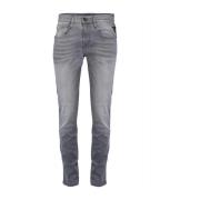 360° Elasticity Slim-Fit Jeans Grijs Gebleekt Replay , Gray , Heren