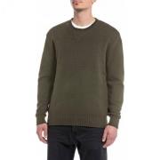 Relaxed Groen Shirt Replay , Green , Heren