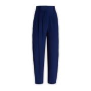 Tapered Trousers Rochas , Blue , Dames