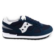 Leren en stoffen herensneakers Saucony , Blue , Heren