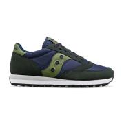 Originele Jazz Logo Groene Sneakers Saucony , Blue , Heren