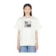 Grafische Print Cat Power T-Shirt Stella McCartney , White , Dames