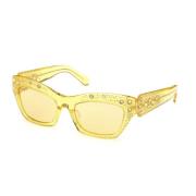 Sunglasses Swarovski , Yellow , Dames
