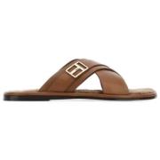 Zomerse Slippers voor Heren Tom Ford , Brown , Heren