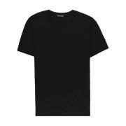 Zwarte katoenen T-shirt met ronde hals Tom Ford , Black , Heren