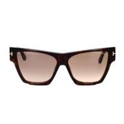 Geometrische zonnebril met klassieke stijl Tom Ford , Brown , Unisex