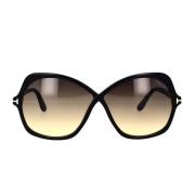 Klassieke Vlinder Zonnebril Tom Ford , Black , Unisex