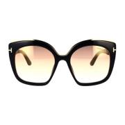 Klassieke Vlinder Zonnebril Tom Ford , Black , Unisex