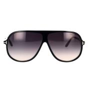 Klassieke Pilot Zonnebril Ft0998/S 01B Tom Ford , Black , Heren