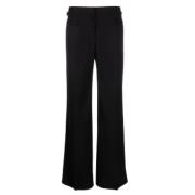 Zwarte Wollen Broek met Verborgen Voorsluiting Tom Ford , Black , Dame...