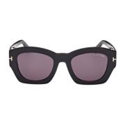 Vierkante zonnebril voor dames Tom Ford , Black , Dames