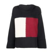 Flag Icon Sweater van TH Collection Tommy Hilfiger , Blue , Dames