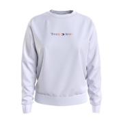 Serif Tommy Jeans Sweatshirt Tommy Hilfiger , White , Dames