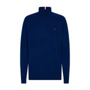 Luxe biologisch katoen kasjmier trui Tommy Hilfiger , Blue , Heren