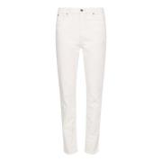 Geborduurde Bloemen Mom Jeans Tommy Hilfiger , White , Dames