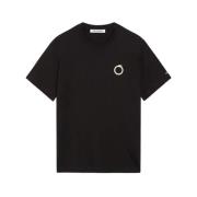 Klein Greyhound Print Katoenen T-Shirt Trussardi , Black , Heren