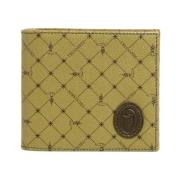 Groene Leren Monogram Portemonnee Trussardi , Green , Heren