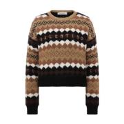 Logo Sweater Valentino , Brown , Dames