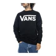 Sweatshirt Hoodies Vans , Black , Heren