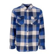 Box Flannel Shirt voor Mannen Vans , Blue , Heren