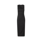 Midi Jurken Versace , Black , Dames