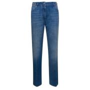 Slim-fit Jeans voor Moderne Vrouw Versace , Blue , Dames