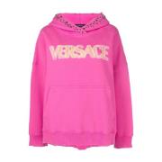 Gezellige Stijlvolle Sweatshirt Versace , Pink , Dames
