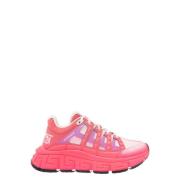 Fuchsia Trigreca Sneakers Versace , Pink , Dames