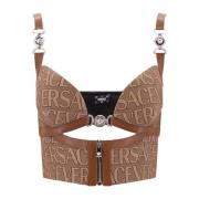 Dameskleding Topwear Bruin Aw23 Versace , Brown , Dames