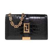 Schoudertas met logo Versace , Black , Dames