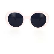 Ronde zonnebril Ve4414 314/87 Versace , White , Unisex