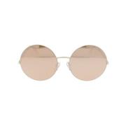 Verhoog je stijl met Supra Round zonnebrillen Victoria Beckham , Beige...