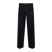 Zwarte Straight Jeans voor Modieuze Vrouwen Victoria Beckham , Black ,...