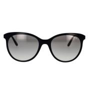 Zonnebril met Phantos Vorm en Grijs Verloopglas Vogue , Black , Dames