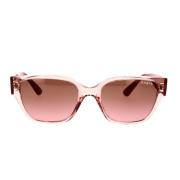 Transparante roze zonnebril met bruine verloopglazen Vogue , Pink , Da...
