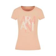 Klassiek Heren T-Shirt Armani Exchange , Brown , Dames