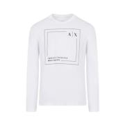 Klassiek Heren T-shirt Armani Exchange , White , Heren