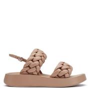 Gevlochten Leren Sandalen Voyage Nude ASH , Beige , Dames