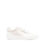 Luxe Leren Sneakers Balmain , White , Heren