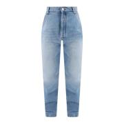 Geëmbosseerde Monogram Slim-fit Jeans Balmain , Blue , Heren