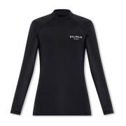 Trainings top met logo Balmain , Black , Heren