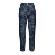 Wijdvallende jeans Balmain , Blue , Heren